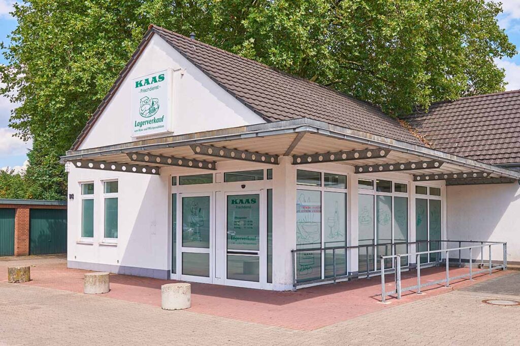 Kaas Außenansicht der Filiale am Standort Duisburg