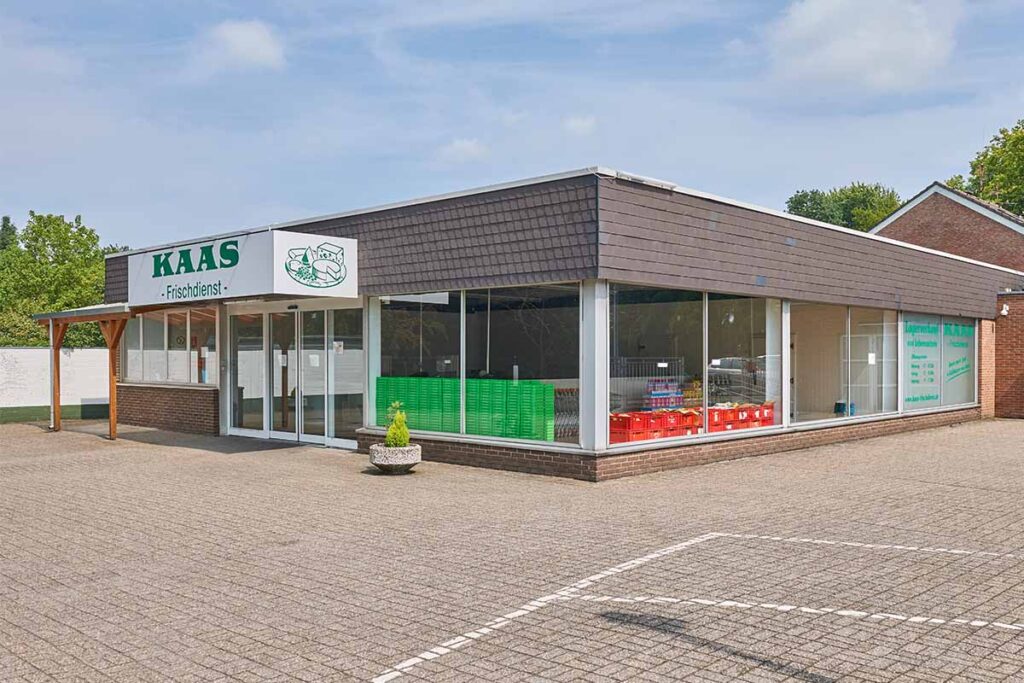 Kaas Außenansicht der Filiale am Standort Geldern